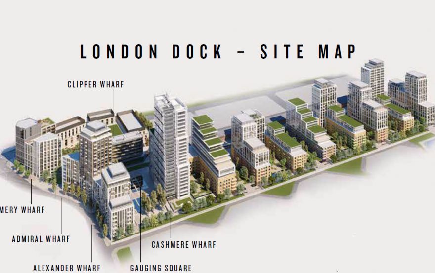 Site plan – London Dock